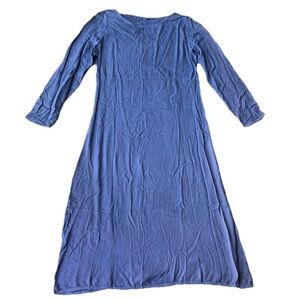 Modern Romantic Long Sleeve Rayon Sheath Dress Lagenlook Contemporary Minimalist